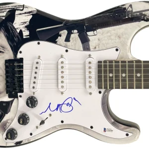 AL PACINO SIGNED SCARFACE FULL SIZE CUSTOM ELECTRIC GUITAR AUTOGRAPH BECKETT COA
