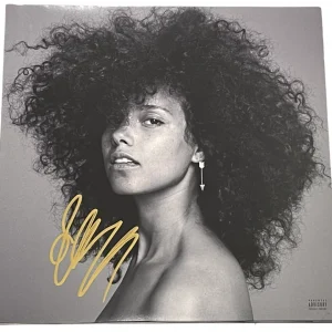 ALICIA KEYS SIGNED HERE ALBUM VINYL AUTHENTIC AUTOGRAPH BECKETT BECKETT
