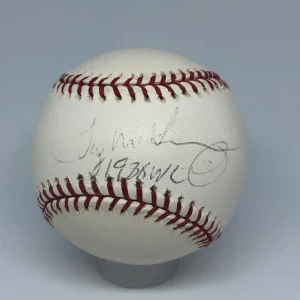 Tug McGraw signed Rawlings OML baseball JSA Inscribed 1980 WSC Phillies A221
