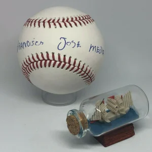 Francisco Mejia signed Rawlings OML Full Name Baseball JSA Padres A1524