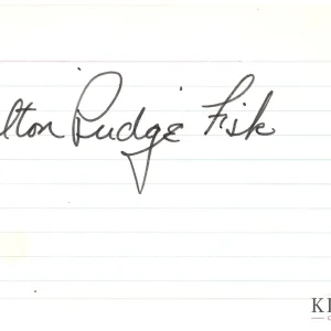 Carlton Fisk signed Index Card JSA COA Vintage Auto Inscribed Pudge HOF Z248