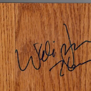Wally Jones signed Floor Board JSA COA 76ers Inscribed Wali Sixers Z479

