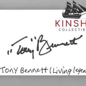 Tony Bennett signed Cut JSA COA Famous Singer Bold Auto Z600
