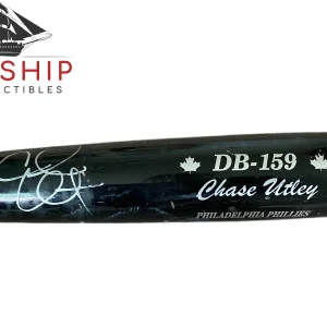 Chase Utley Period signed 2003 Game Used Bat JSA LOA Phillies Auto HOF Rare K15
