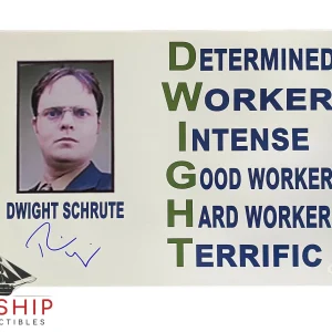 Rainn Wilson signed Worker Poster JSA COA The Office Dwight Schrute ZQTY
