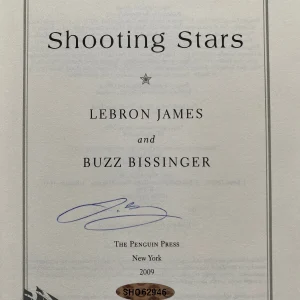 LeBron James signed Shooting Stars Book JSA LOA UDA Rare Auto Lakers Cavs E122

