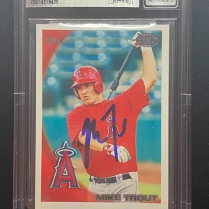 Mike Trout signed 2010 Topps Pro Debut #181 Beckett BAS Slabbed Auto 10 C842