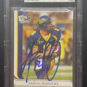 Aaron Rodgers signed 2005 Press Pass Card Beckett Slabbed Rookie Auto Rare C845

