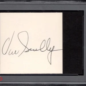 Broadcaster Vin Scully signed Cut PSA DNA Frick Auto Dodgers HOF Announcer C898
