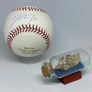 Mike Trout signed Rawlings OML Baseball JSA LOA Vintage Auto Engraved HOF A2447
