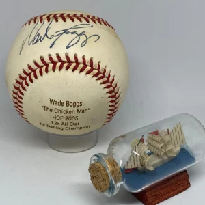Wade Boggs signed Rawlings OAL Baseball JSA COA Engraved Auto Red Sox HOF A2463