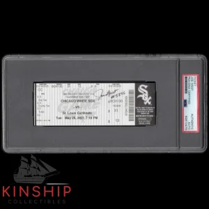 Joe West signed Record Breaking Ticket PSA DNA Slabbed Auto HOF Umpire Rare C995
