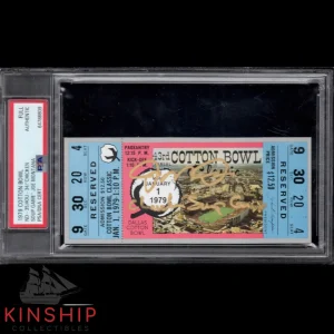 Joe Montana signed 1979 Cotton Bowl Ticket PSA DNA Chicken Soup Game Auto C1001
