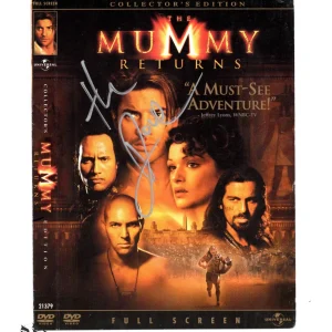 Dwayne Johnson signed DVD Cover JSA COA The Rock Auto Rare Bold WWE Actor Z455
