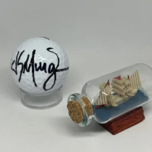 Sebastian Munoz signed Masters Logo Golf Ball JSA COA Presidents Cup Auto A2574
