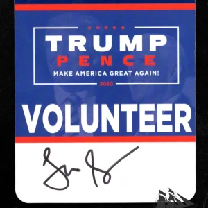 Sean Spicer signed President Donald Trump Badge JSA COA MAGA Auto Z1038