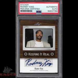 Rodney King signed Leaf Trading Card PSA DNA Slabbed Auto Civil Rights C1034
