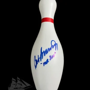 Bob Learn Jr signed Mini Toy Bowling Pin JSA COA PBA Legend ZQTY
