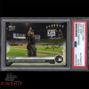 Joe West signed 2021 Topps Trading Card PSA DNA Slabbed Auto HOF Umpire CQTY
