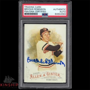 Brooks Robinson signed 2016 Allen & Ginter Card PSA DNA Slabbed Auto HOF C1062