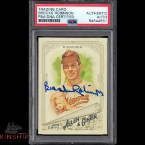 Brooks Robinson signed 2018 Allen & Ginter Card PSA DNA Slabbed Auto HOF C1063