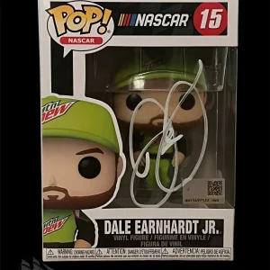 Dale Earnhardt Jr signed Funko Pop JSA COA Nascar Auto Rare #15 Mt Dew Z1079
