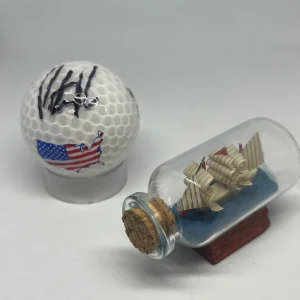 Patrick Reed signed USA Flag Logo Golf Ball JSA COA PGA Masters Winner A2666
