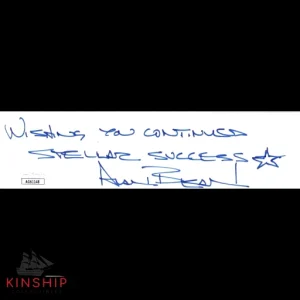 Alan Bean signed Cut JSA COA Inscribed Apollo 12 Moonwalker Auto Z1092
