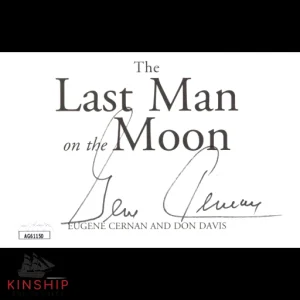 Gene Cernan signed Cut JSA COA Apollo 17 Moonwalker Auto Z1089
