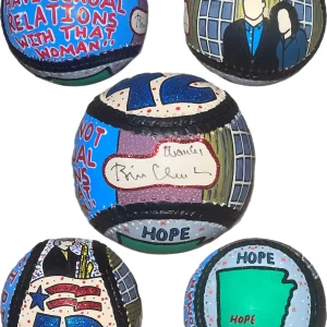 President Bill Clinton signed Baseball JSA LOA Hand Painted Carter X Auto Y64