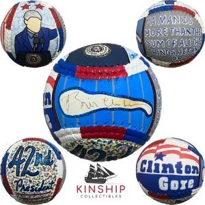 President Bill Clinton signed Baseball JSA LOA Hand Painted Carter-X Auto Y18