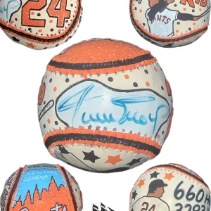 Willie Mays signed Baseball JSA LOA Hand Painted Carter X Giants HOF Auto Y66
