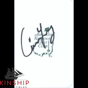 Cameron Young signed Masters Scorecard JSA COA Augusta National Golf Cam Z1136