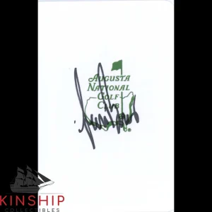 Sam Burns signed Masters Scorecard JSA COA Augusta National Golf Auto Z1138
