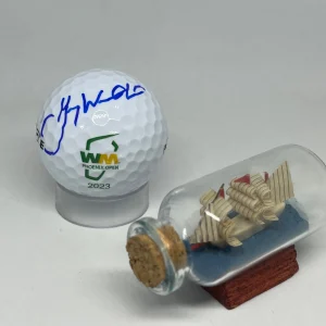 Gary Woodland signed Waste Management Logo Golf Ball JSA COA Masters A2740
