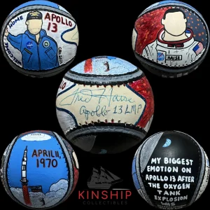 Fred Haise signed Baseball JSA COA Hand Painted Carter X Astronaut Auto Y113