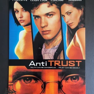 Ryan Phillippe signed Anti Trust Movie Folder JSA COA Vintage Auto Actor Z1206