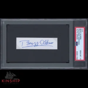 Buzz Aldrin signed Cut PSA DNA Slabbed Auto Apollo 11 Space Astronaut Bold C1383