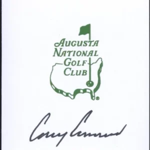 Corey Conners signed Masters Scorecard JSA COA PGA Augusta Auto Z1268
