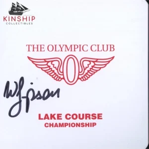 Webb Simpson signed The Olympic Club Scorecard JSA US Open Auto Masters Z1262