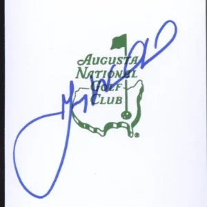 Gary Woodland signed Masters Scorecard JSA COA Augusta National Golf Auto Z1281