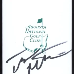 Taylor Montgomery signed Masters Scorecard JSA COA Golf Augusta PGA Auto Z1267