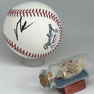 Vince Carter signed Rawlings OML Baseball PSA DNA Raptors Basketball HOF A2823

