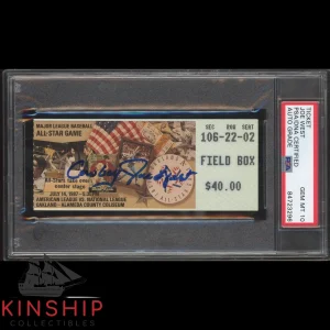 Joe West signed 1987 All Star Game Ticket PSA DNA Slabbed HOF 1st ASG Auto C1214
