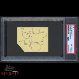 Tony Bennett signed Cut PSA DNA Slabbed Inscribed Auto Singer C1810