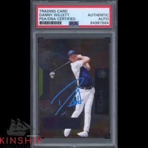 Danny Willett signed 2021 Metal Universe Card PSA DNA Masters Golf Auto C1863
