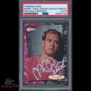 Mark Paul Gosselaar signed Pacific Saved by the Bell Card PSA DNA Auto C1951
