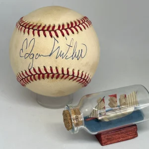 Edgar Mitchell signed Rawlings OAL Baseball JSA COA Apollo 14 Moonwalker A2906
