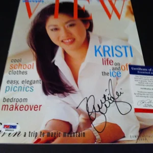Kristi Yamaguchi Olympic Gold Medal Signed Auto View Magazine Mga PSA/DNA COA
