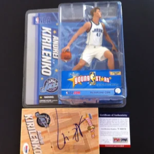 Andrei Kirilenko Jazz Signed Auto McFarlane Acition Figure PSA/DNA COA
